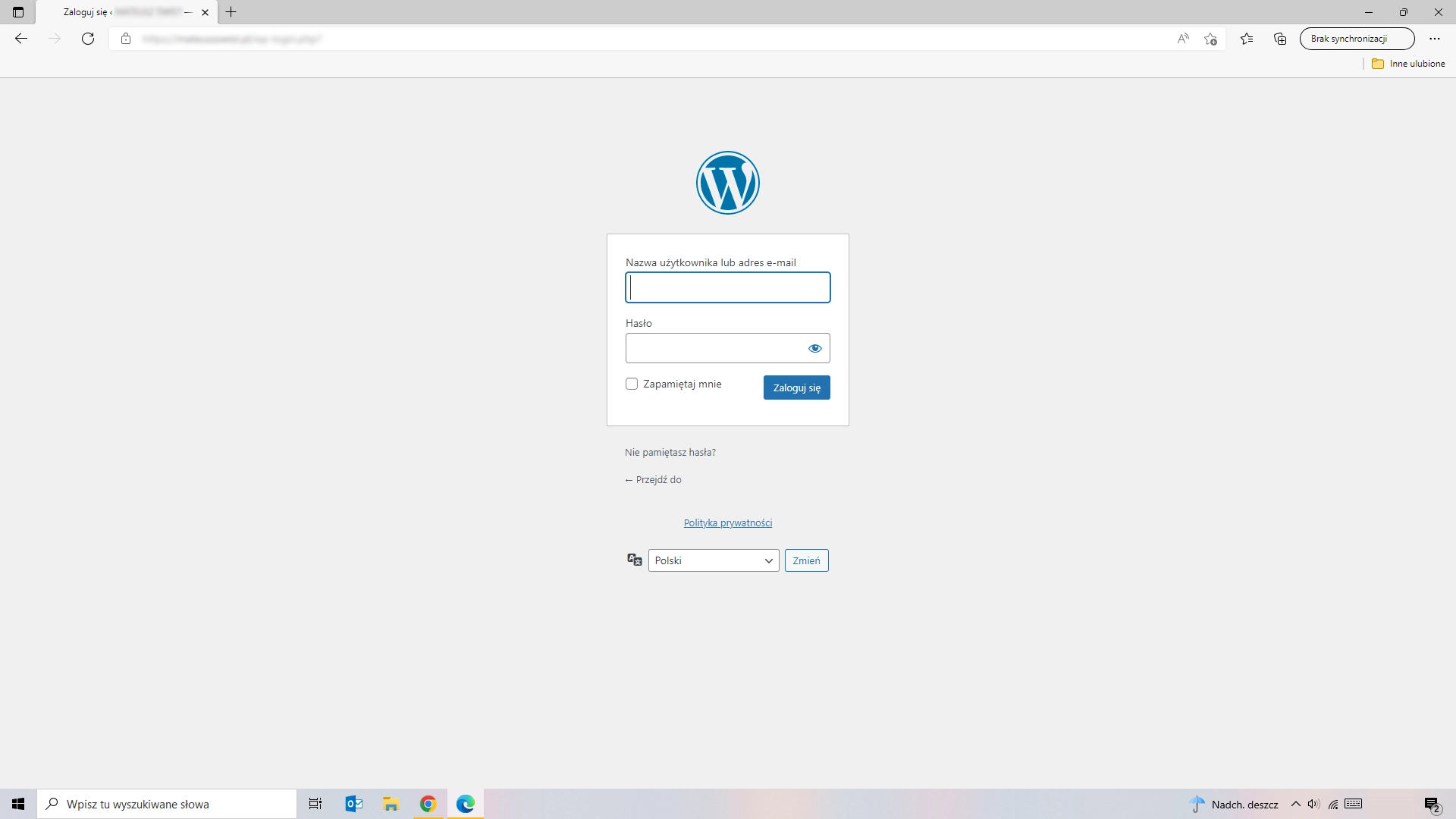 CMS WordPress ekran screen logowanie wp-admin tutorial poradnik artykul blog MATEUSZ SWIST